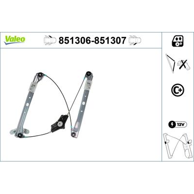 VALEO Fensterheber vorne rechts 851307 für VW