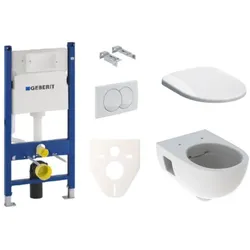 Geberit Wand-WC Set für Vorwandmontage + Geberit Selnova WC SIKOGES5S0