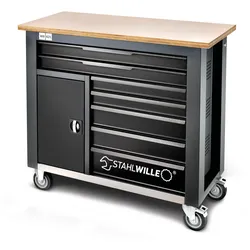 STAHLWILLE Mobile Werkbank WB 621 7 Schubl. anthrazit, RAL 7016; schwarz, RAL 90...
