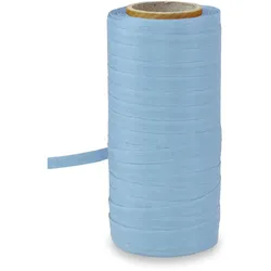 PRÄSENT Baumwollbänder 5 mm x 100 m hellblau