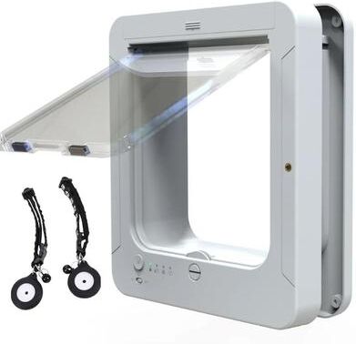 Uplifted Finds Electronic Induction Smart Microchip Pet Door 2 Pcs Sensors B
