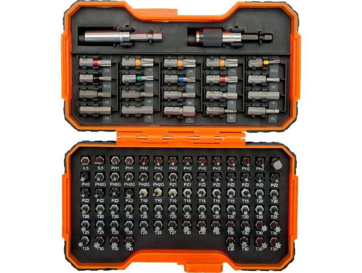 Bahco 59/S100BC-IP 100-Delige Bitset - Gleuf-\, Phillips®\, Pozidriv®\, Hexagon\, Robertson en Torx®