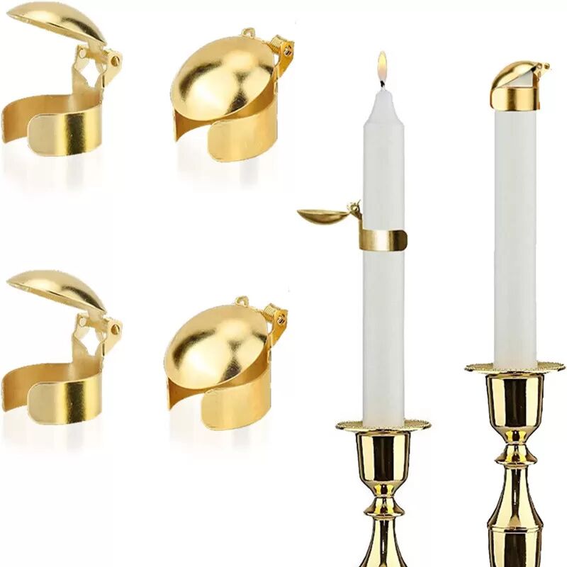 INF Automatischer Kerzenlöscher 4er-Pack Gold