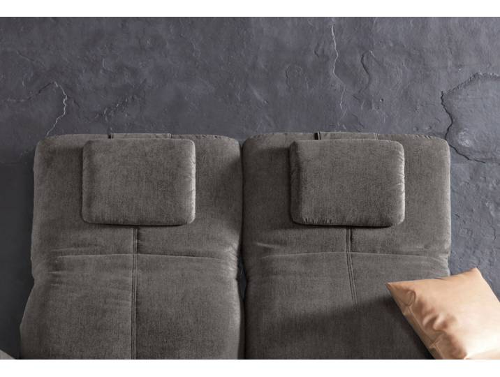 Sofa-Kopfstütze HOME AFFAIRE Milano , grau (stone), B:40cm, Holzwerkstoff, Kopfstützen, Sofa-Kopfstütze, passend zur Milano -Serie