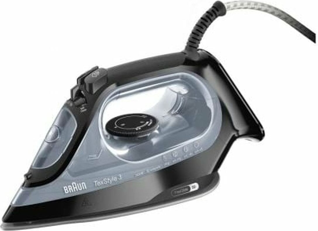 Braun TexStyle 3 SI 3055 Stoom- en droogstrijkijzer met CeramicGlide-zool, 2400 W, zwart