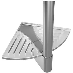 Hansa Eckmontageset Hansaclear 04530200 verchromt, mit Ablage