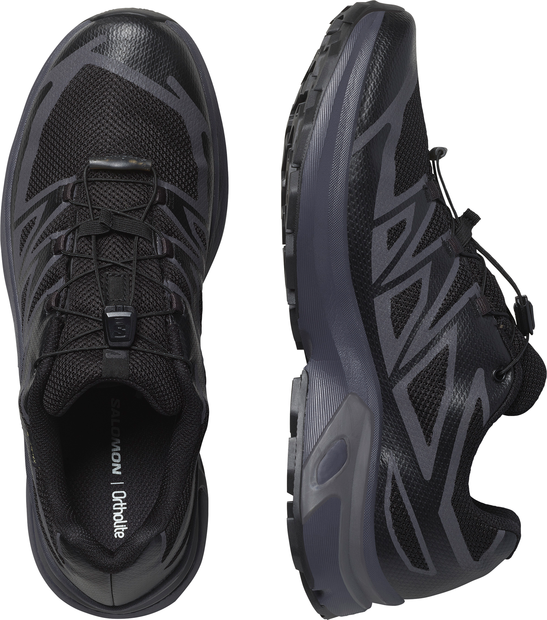 Sneaker SALOMON "XT-EVR GORE-TEX", Herren, Gr. 42, schwarz (schwarz, asphalt, schwarz), Synthetik, Textil, Schuhe Sneaker, vom XT-6 inspiriert - wasserdicht, Quicklace™ schwarz, asphalt, schwarz 42