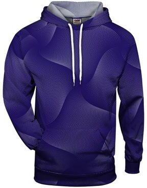 Badger Sport 1413 Warp Hood T-Shirt in Purple size Large   Polyester 141300