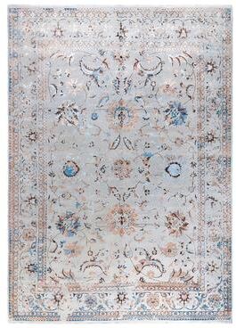 Overton "Ikat One-of-a-Kind Hand-Knotted Area Rug, Gray - 9' 0"" x 12' 6"""
