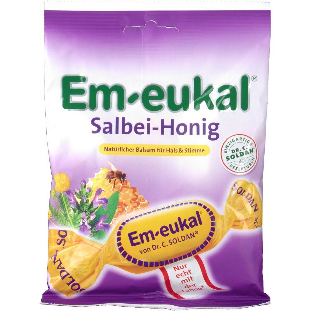 Em-Eukal Bonbons Salbei Honig zuckerhaltig 75 g