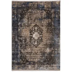 Vintage Teppich Alizio 240 x 340 cm Polyester Blau