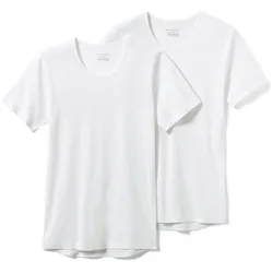 Tchibo - 2 Qualitäts-Feinripp-Unterhemden - Herren - Gr. Xxl/8 - weiß