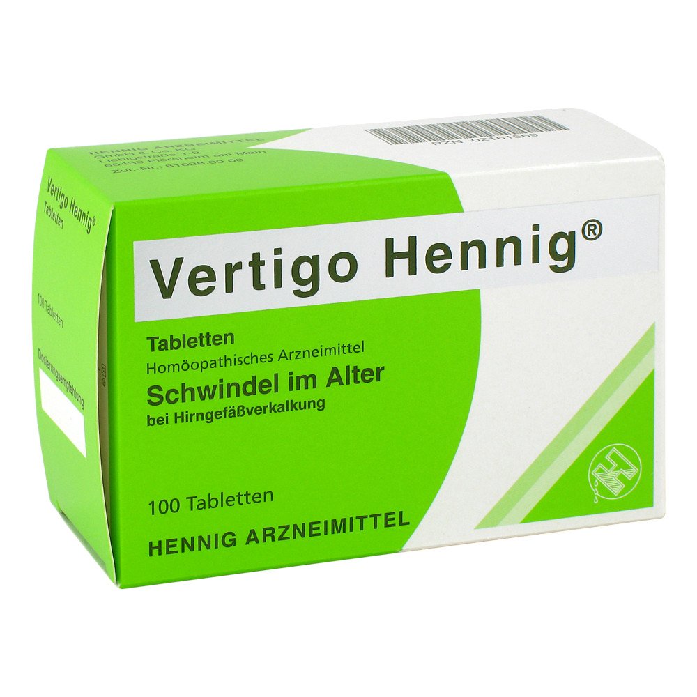 Hennig Arzneimittel GmbH & Co. KG Vertigo Hennig Tabletten 02161569