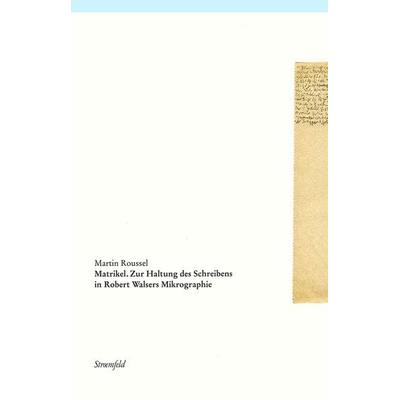Matrikel, Taschenbuch von Martin Roussel, Klostermann, Vittorio, 978-3-465-04505-2
