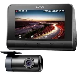 70mai 4K A810s+RC24 Dashcam (Bluetooth, Eingebautes Display, GPS-Empfänger, WLAN, 4K), Dashcam, Schwarz