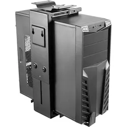 Aisens Soporte Cpu Giratorio Antirrobo Altura Ajustable Bajo Escritorio O Pared, PC Zubehör, Schwarz