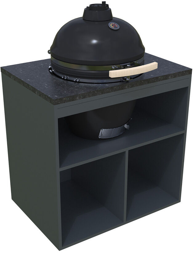 Bellano Living Element für Outdoorküchen inkl. Kamado Grill anthrazit granit