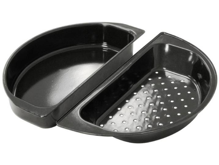 Grillpfanne OUTDOORCHEF Halbmond , bunt, Pfannen, Grillpfanne