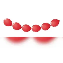 Ketten Luftballons 3m rot