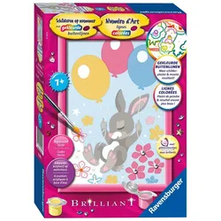 Ravensburger Malen nach Zahlen - Hase mit Glitzer