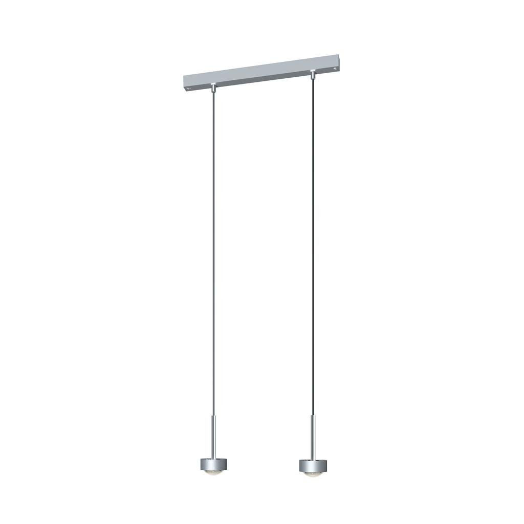 Top Light Puk Mini Choice Long One Pendelleuchte 2 Köpfe (chrommatt, Standard-Fa... chrommatt | Standard-Fassung | 45cm 8-6054021-H