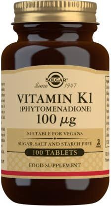 Solgar Vitamina K1 Fitomenadiona 100 mcg 100 comp.