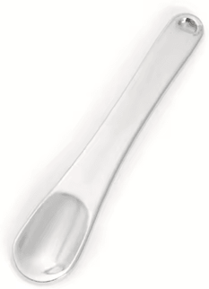 Inspire Picks Stainless Steel Eye Cream Applicator Spoon For Hygienic Skincare silver 1pc