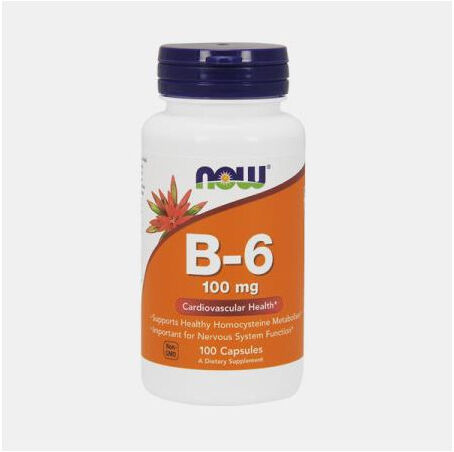 NOW VITAMINA B6 100mg 100 CAPSULAS