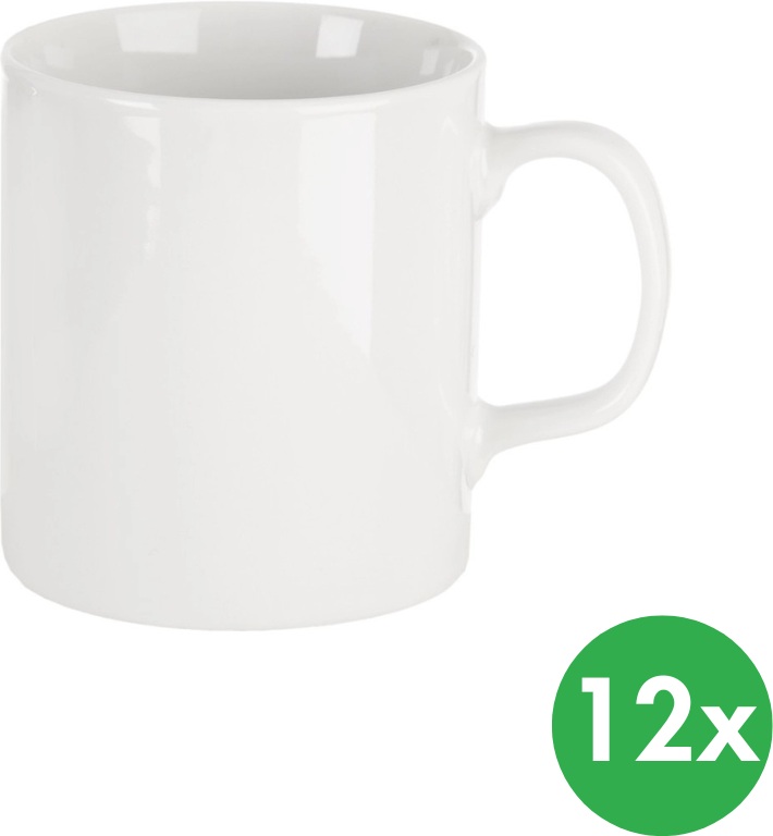 B2B Partner MONA Kinderbecher 0,225 l, Porzellan, 12 Stück