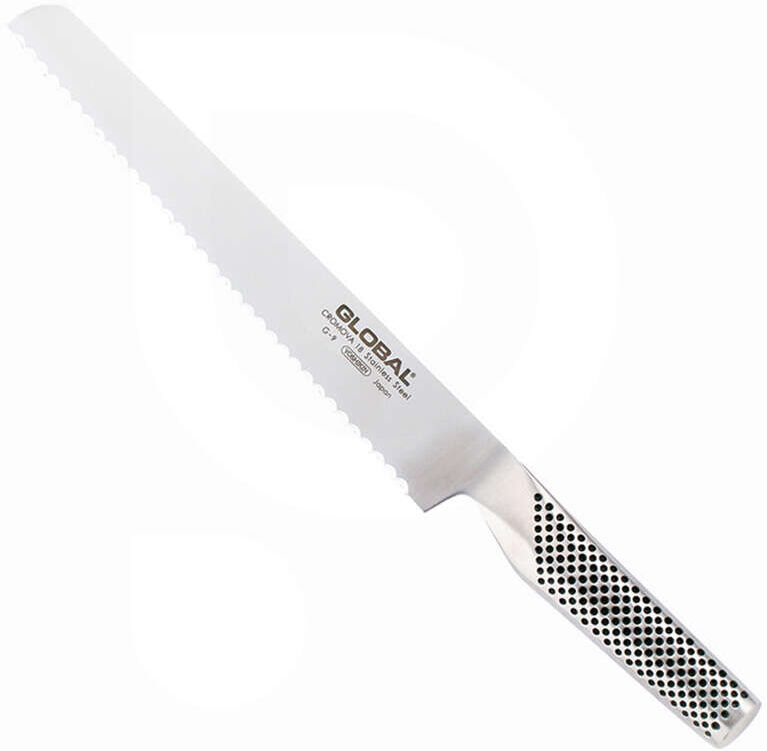 Global Coltello sx inox per pane  G09 - 22 cm