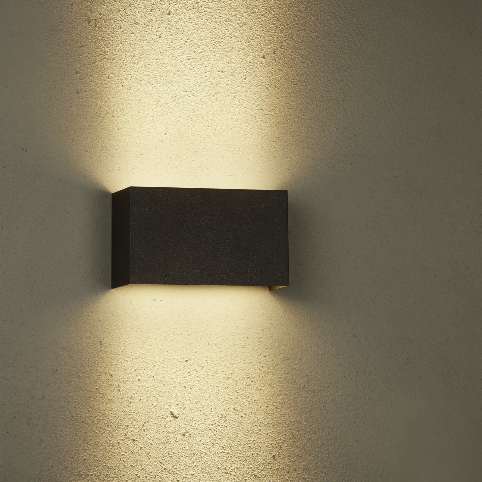 Lyora Savoy wandlamp antraciet zwart aluminium