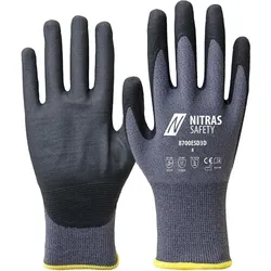 Nitras Handschuhe 8700ESD3D Gr.9 grau/schwarz EN 388/EN 407/EN 16350 PSA II