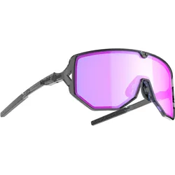 Tripoint, Unisex, Sportbrille, 003 Reschen Tri-x High contrast (Transparent Schwarz, Blue Multi UltraVue, Purple), Schwarz