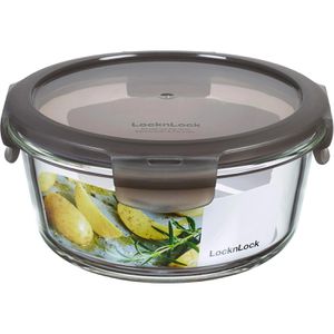 LocknLock Frischhaltedose LLG831G, aus Glas, 0,65 Liter, transparent, luftdicht