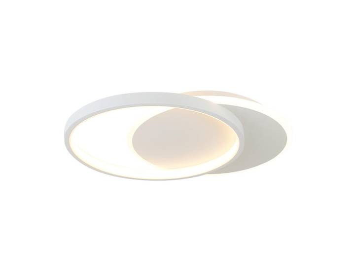 Nettlife Led-Deckenleuchte Gemini 41/30/6 cm, Weiß, Metall, LED integrated, 30x6x41 cm, Lampen & Leuchten, LED Beleuchtung, LED-Deckenleuchten