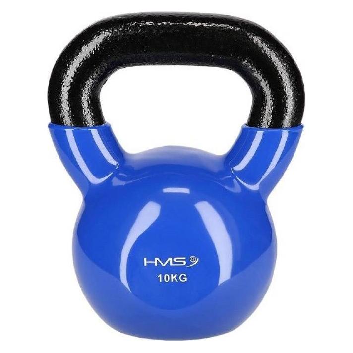 HMS Vinyl Kettlebell 10 kg navy blau KNV10 (17-64-049)