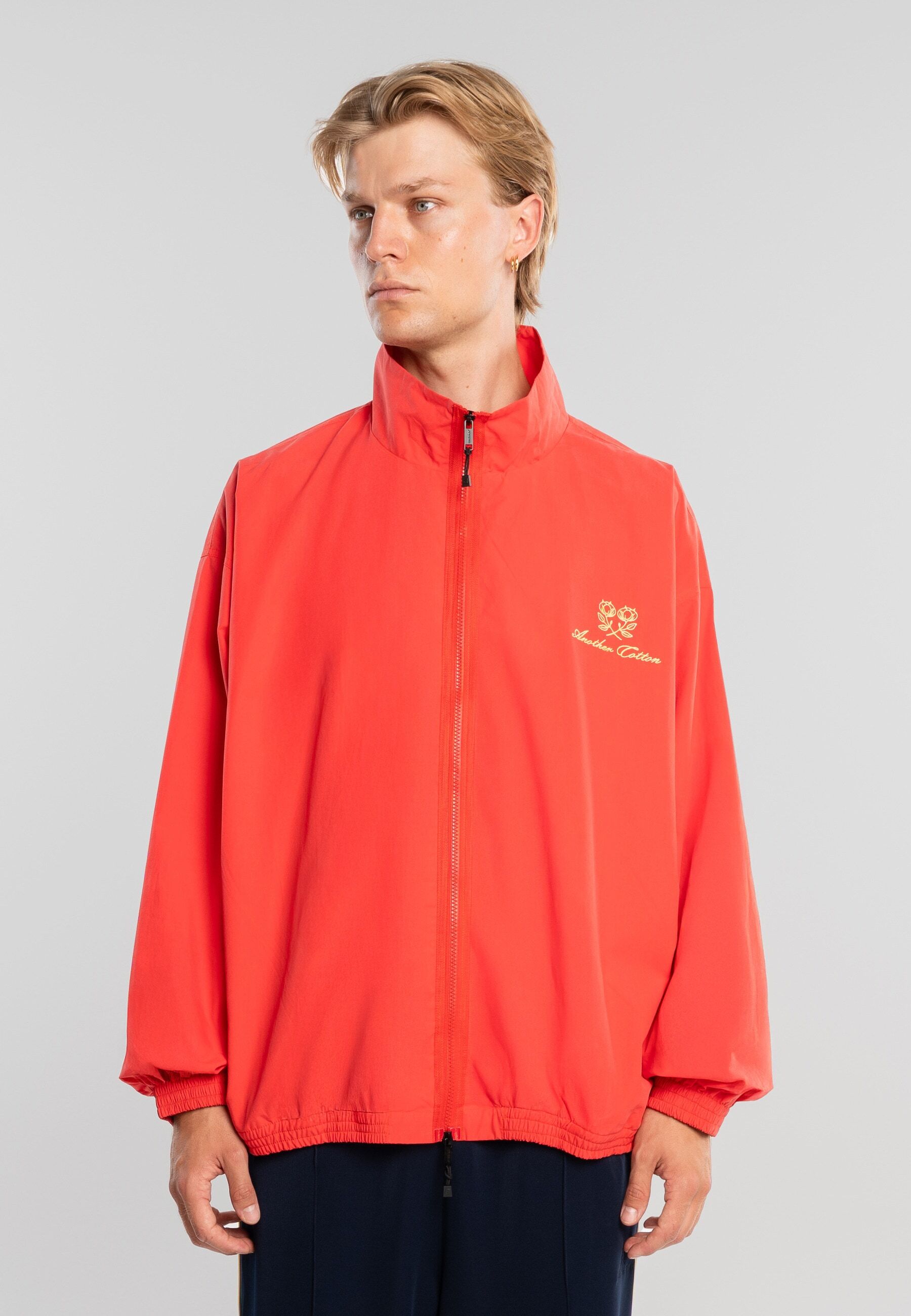 Outdoorjacke ANOTHER COTTON LAB "Another Cotton Lab Another Sail Jacket", Herren, Gr. M, rot, 100% Polyester, mehrfarbig, normal, amerikanischer Ausschnitt, Jacken Outdoorjacke