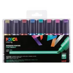 uni-ball POSCA Pigmentmarker PC-8K, 8er Box, farbig sortiert