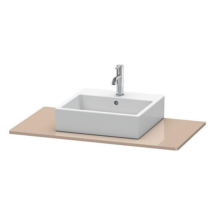 Duravit XSquare Konsole XS060E08686 100x55cm, mit 1 Ausschnitt, cappuccino hochglanz