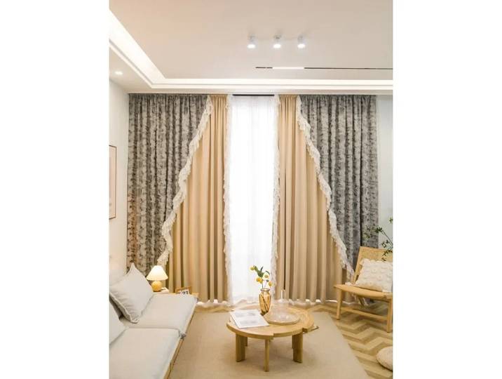 Rideaux de luxe français pour salon, chambre à coucher, dentelle occultante, princesse fille, rétro, pays américain, Villa pastorale, imprimé rétro
