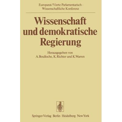 Wissenschaft und demokratische Regierung, Taschenbuch von , Springer Berlin, 978-3-540-08220-0