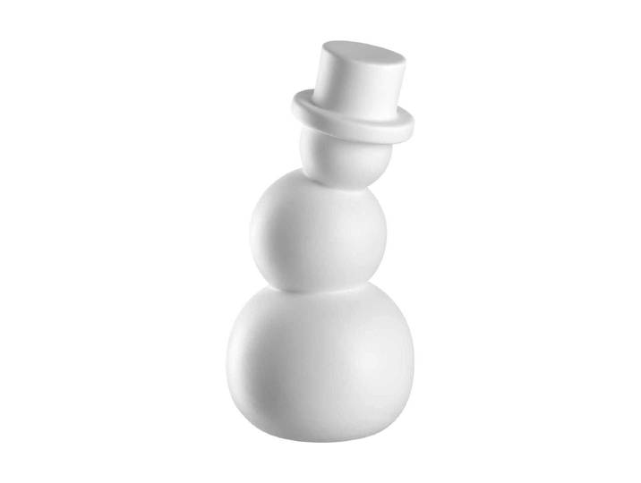 Weihnachtsfigur LEONARDO Schneemann Pablo , weiss (weiß), B:14cm H:30cm, Keramik, Dekofiguren, Weihnachtsfigur