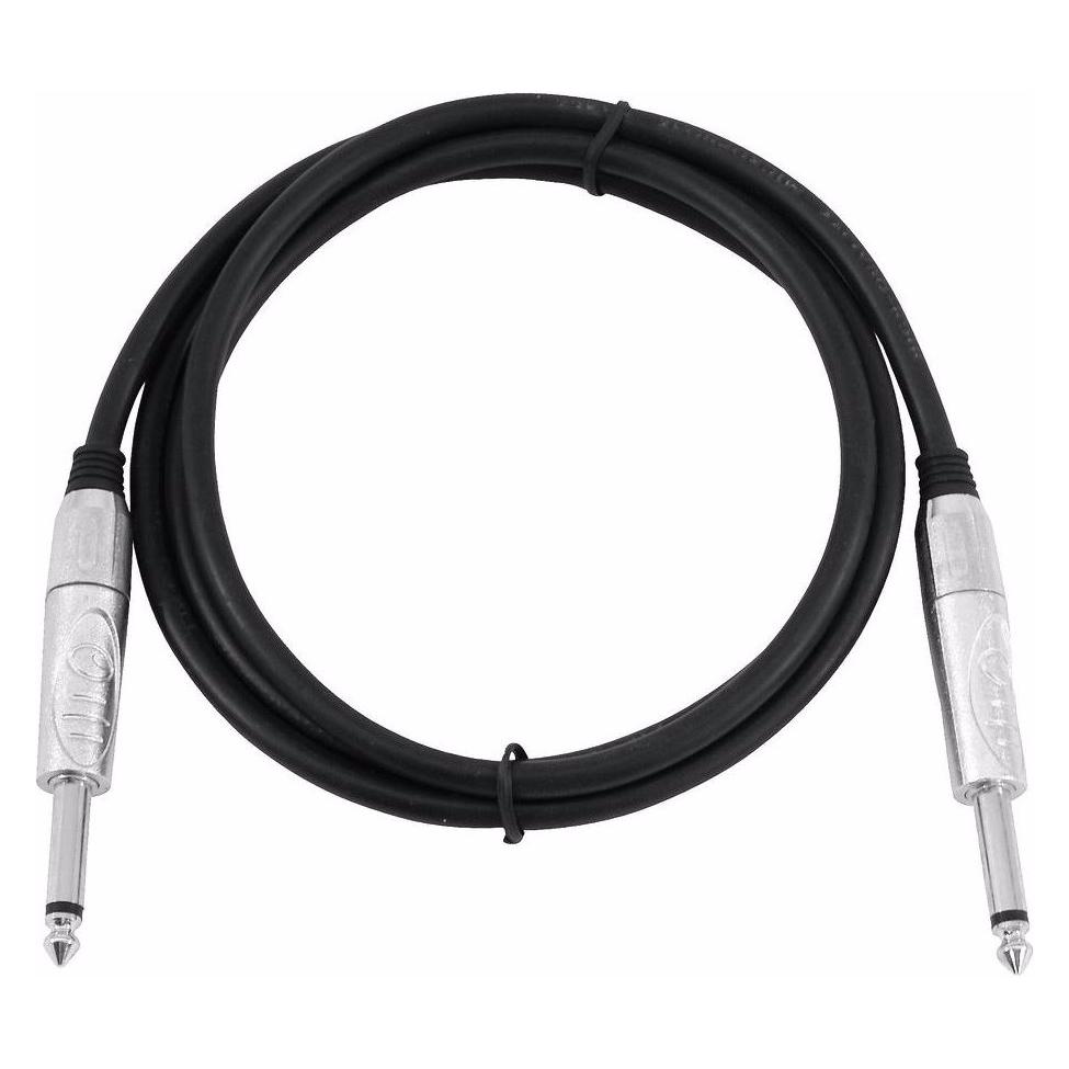 Omnitronic Klinkenkabel 6,3 mono 3m sw ROAD (3 m) (30211654)
