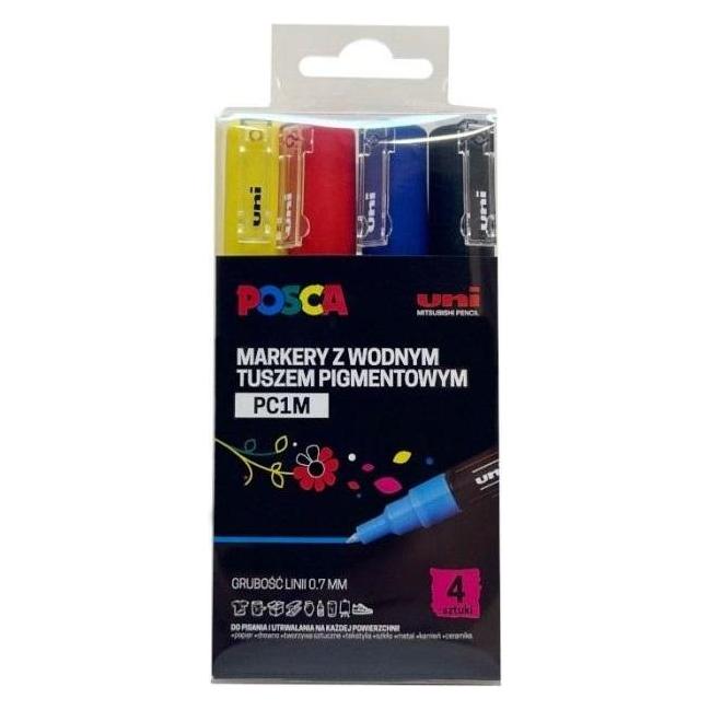 Mitsubishi Plakatmarker PC-1M 4 Farben (4x) (54620157)