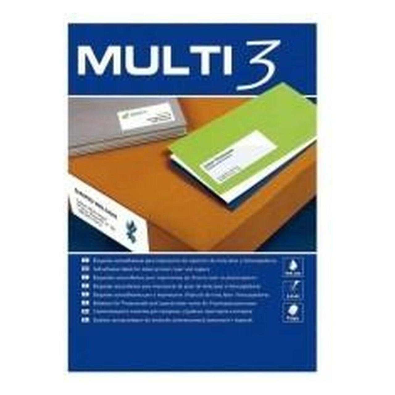 Multi Universalschilder, 38x21,2mm, rechteckig, weiss 100 Blatt. (36739784)