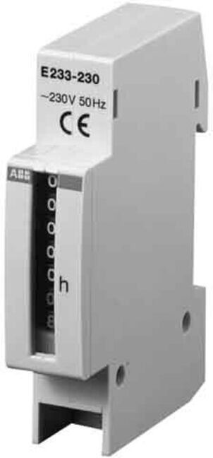 ABB Stotz S&J; Compteur d’heures de fonctionnement 99999 h, 1TE E233-230 (2CDE100000R1601)