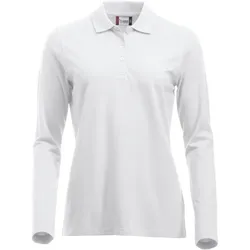CLIQUE Classic Marion langarm Poloshirt Damen 00 - weiß S