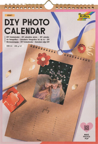 folia Dauerkalender, aus Kraftpapier, 21 x 29,7 cm