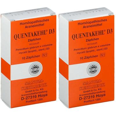 Quentakehl D 3 Zäpfchen 2x 2x10 St Suppositorien