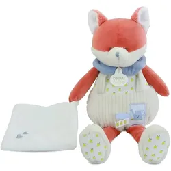 Doudou et Compagnie, Schmusetuch, Fuchs Renard mit Schmusetuch 28cm (28 x 25 cm)